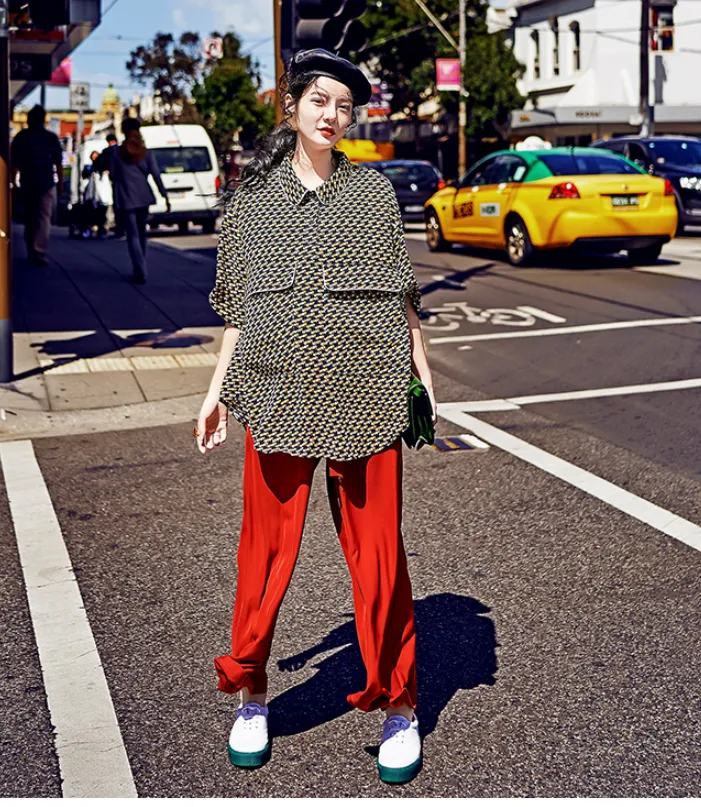 8GIRLS DESIGN PRINT OVERSIZED SHIRT
