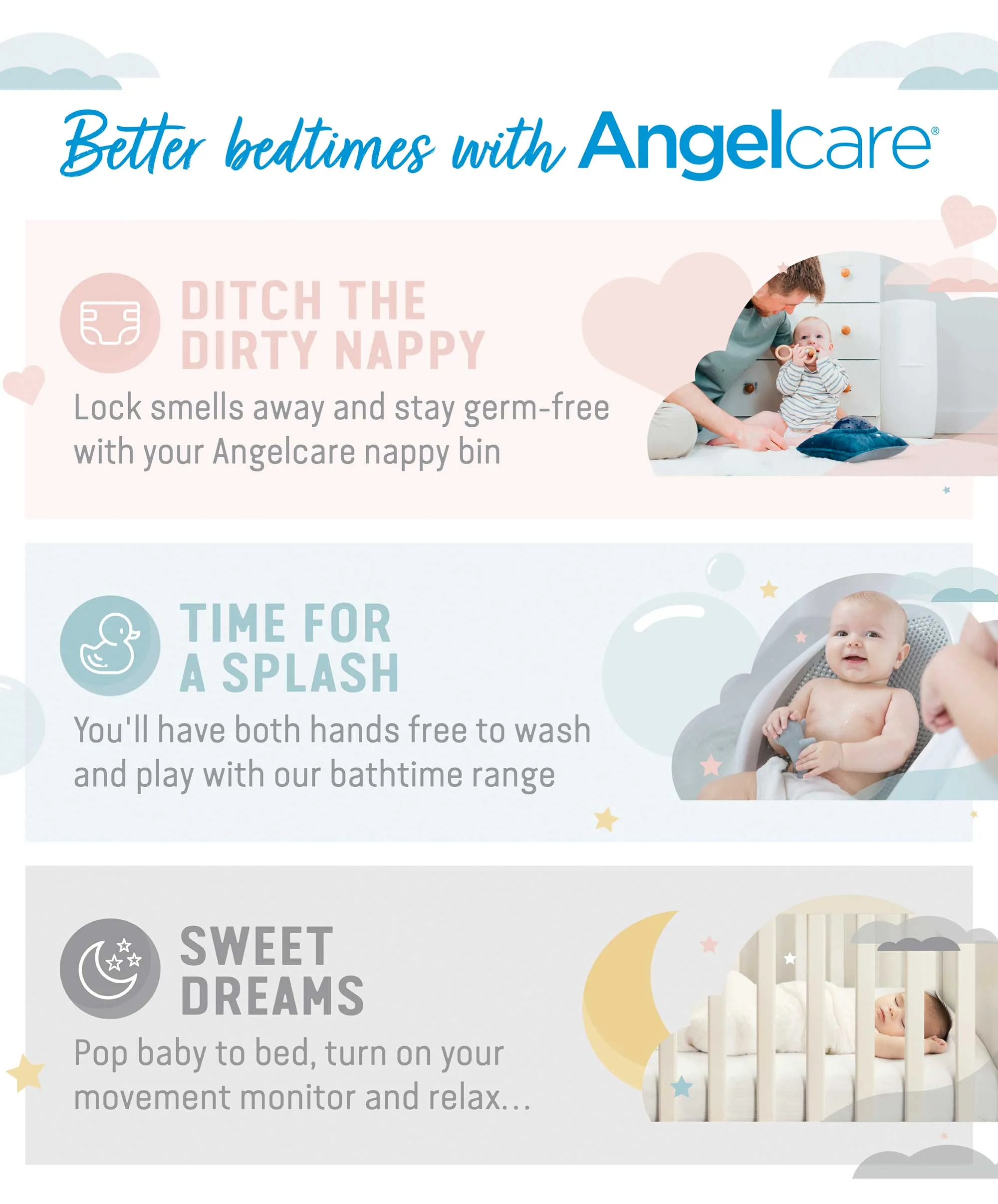 Angelcare Soft Touch Baby Bath Support - Aqua