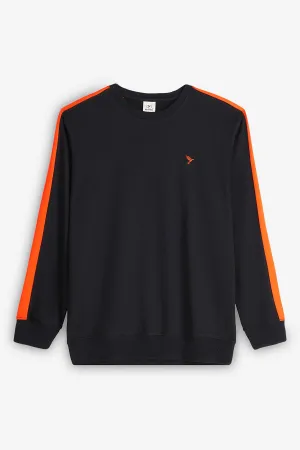 Black Cut & Sew Sweatshirt - S24 - MSW088R