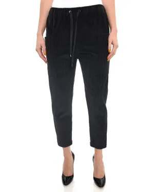 Brunello Cucinelli Brown Corduroy Elastic Waist Pants - 6
