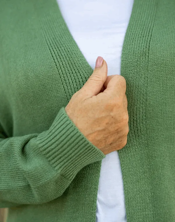 Calie Knit Cardigan - Sage Green