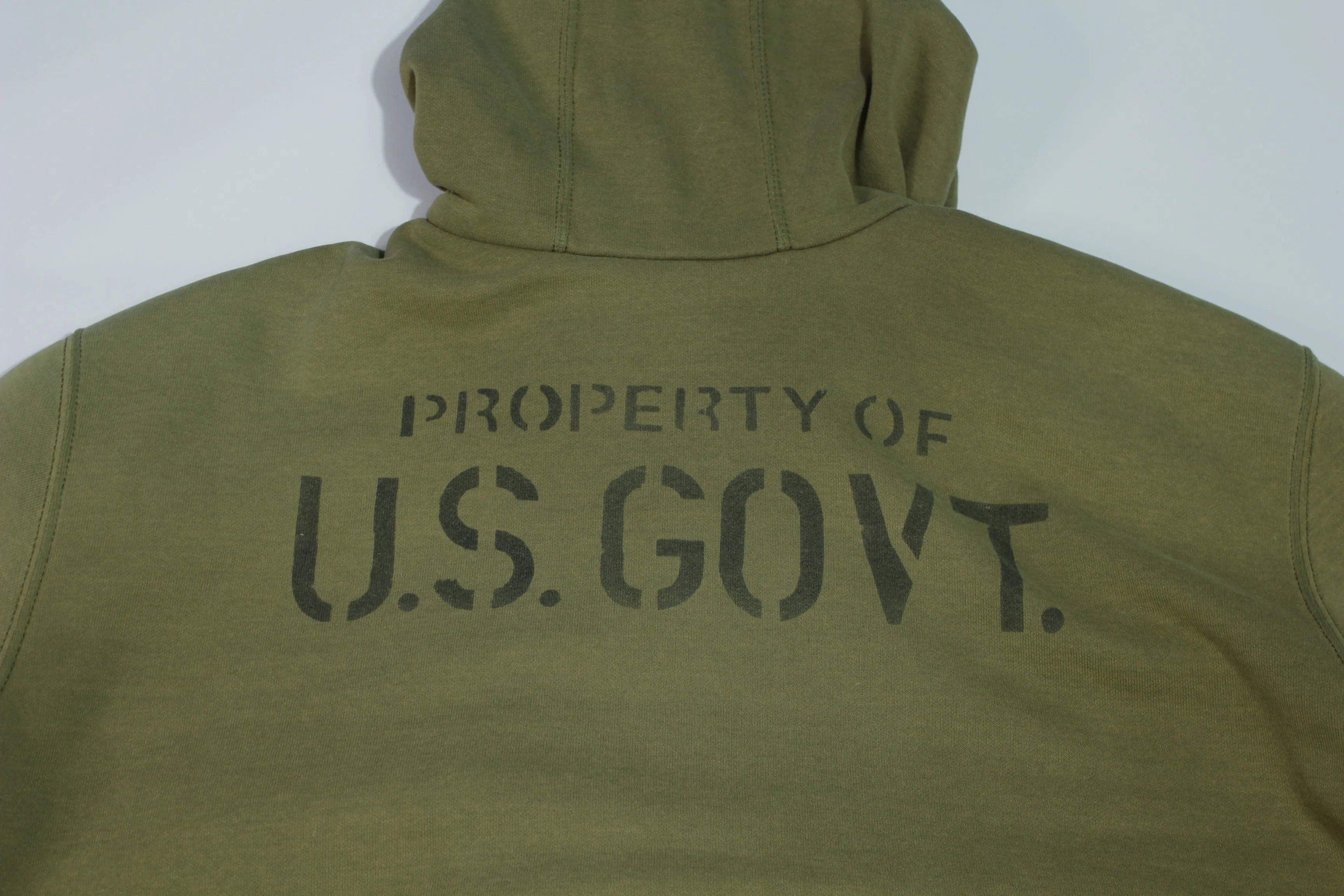 Carhartt 100632 Army Green Thermal Lined Vintage 00's Work Construction Hoodie Sweatshirt