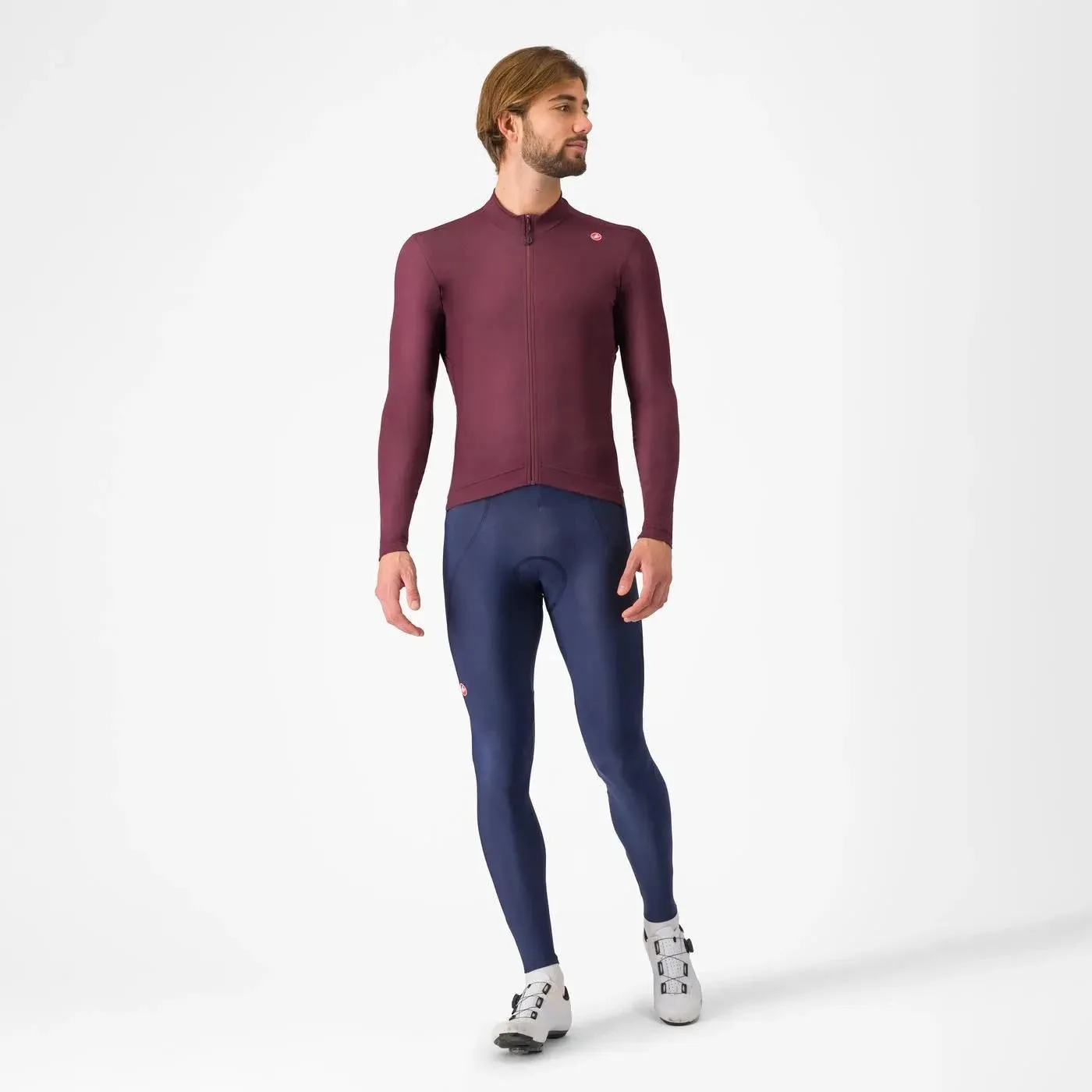 Castelli | Espresso Thermal Jersey | Heren | Deep Bordeaux