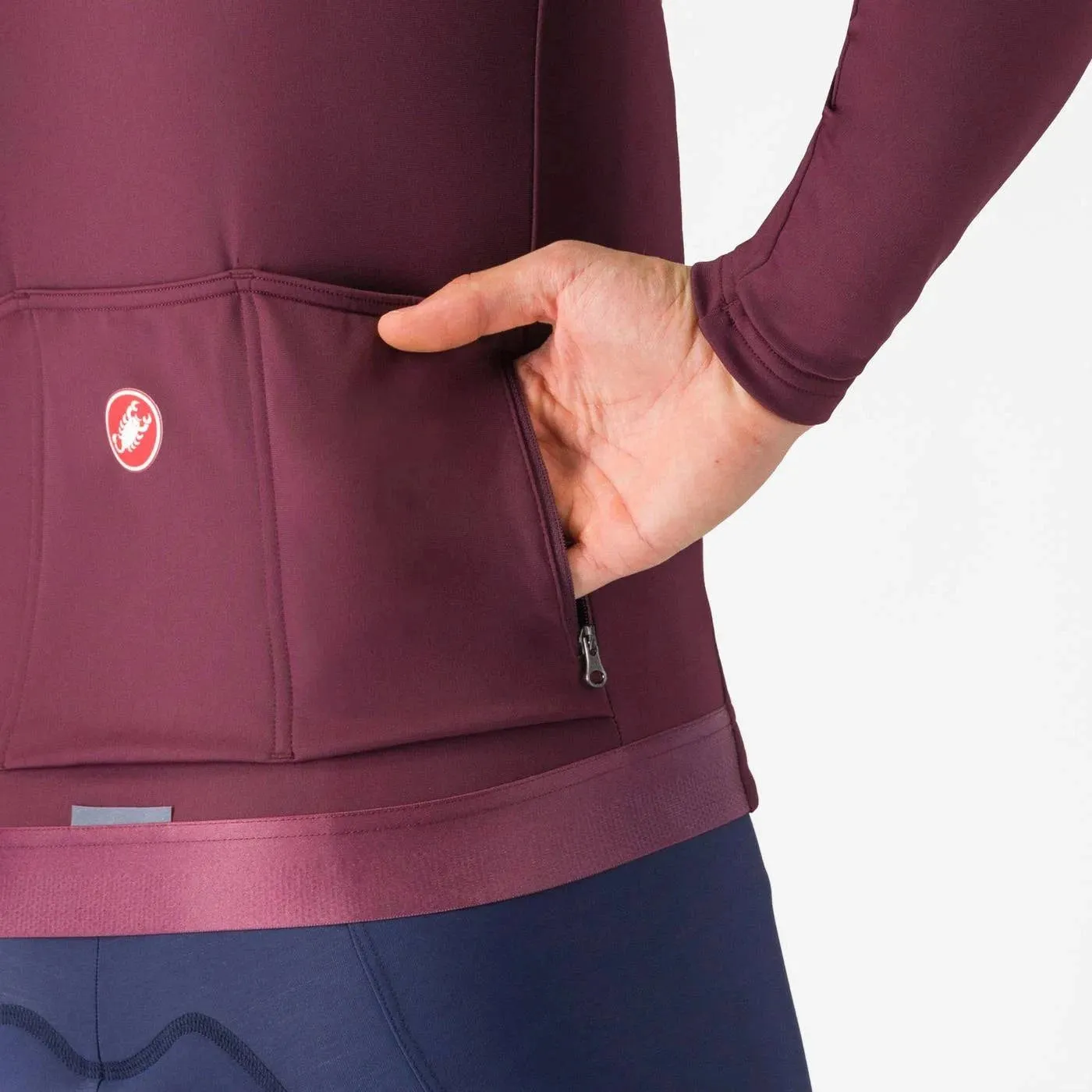 Castelli | Espresso Thermal Jersey | Heren | Deep Bordeaux