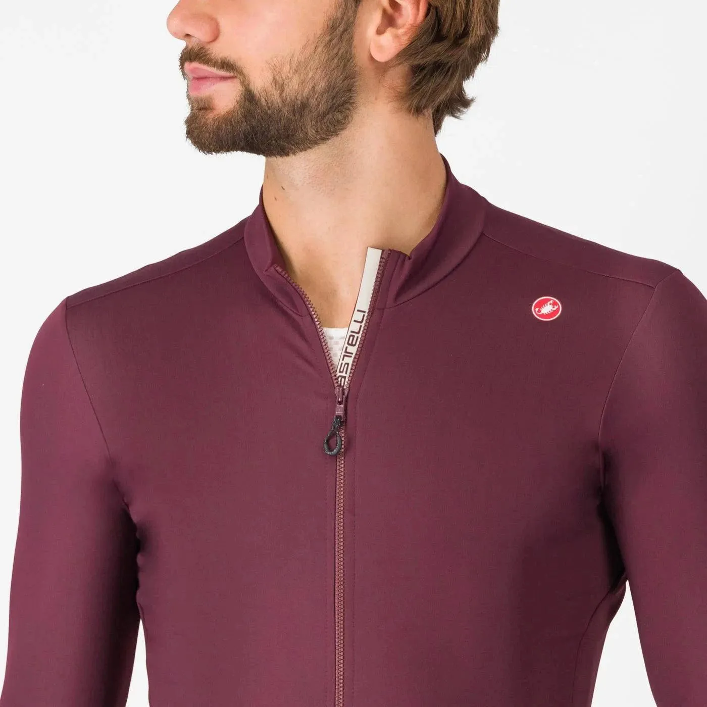 Castelli | Espresso Thermal Jersey | Heren | Deep Bordeaux