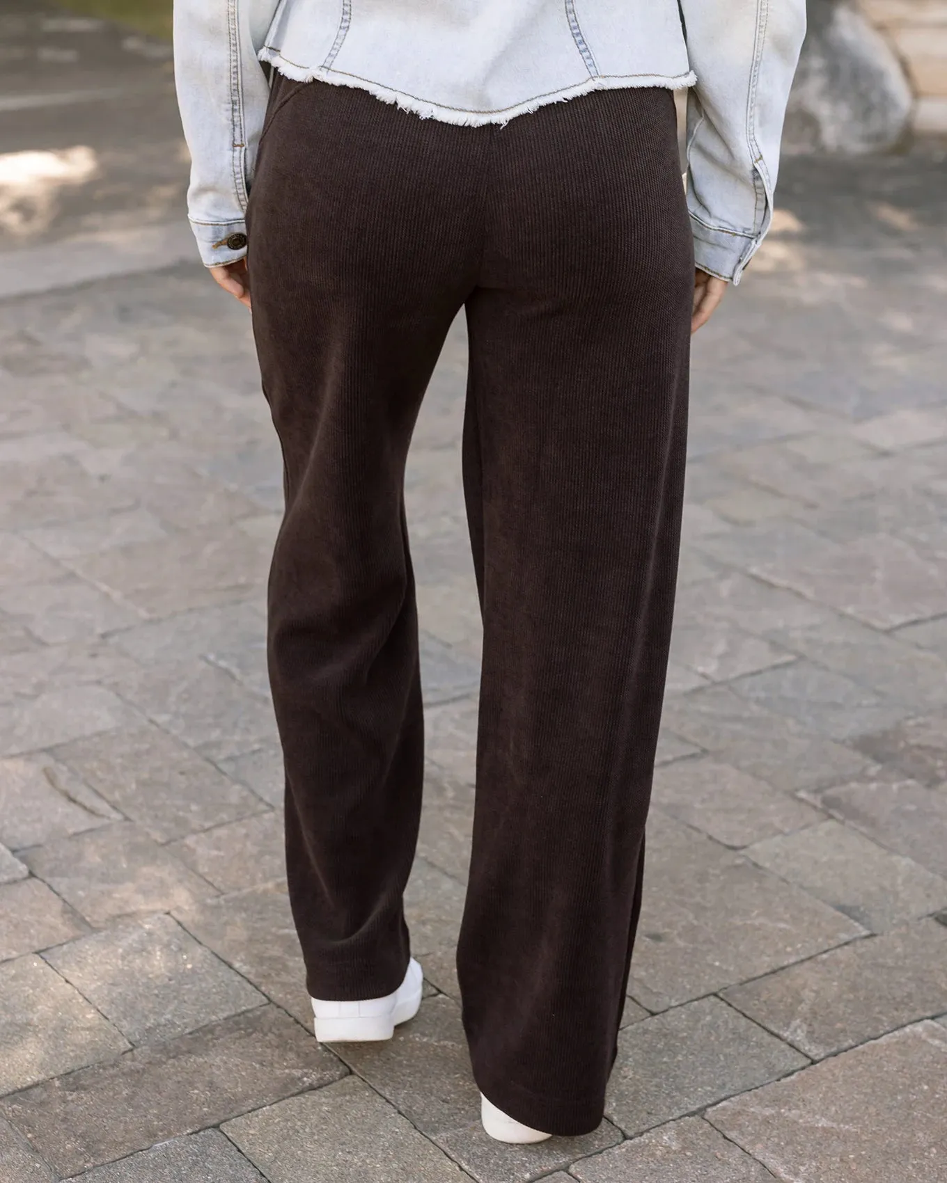 Corded Java Straight Leg Pants