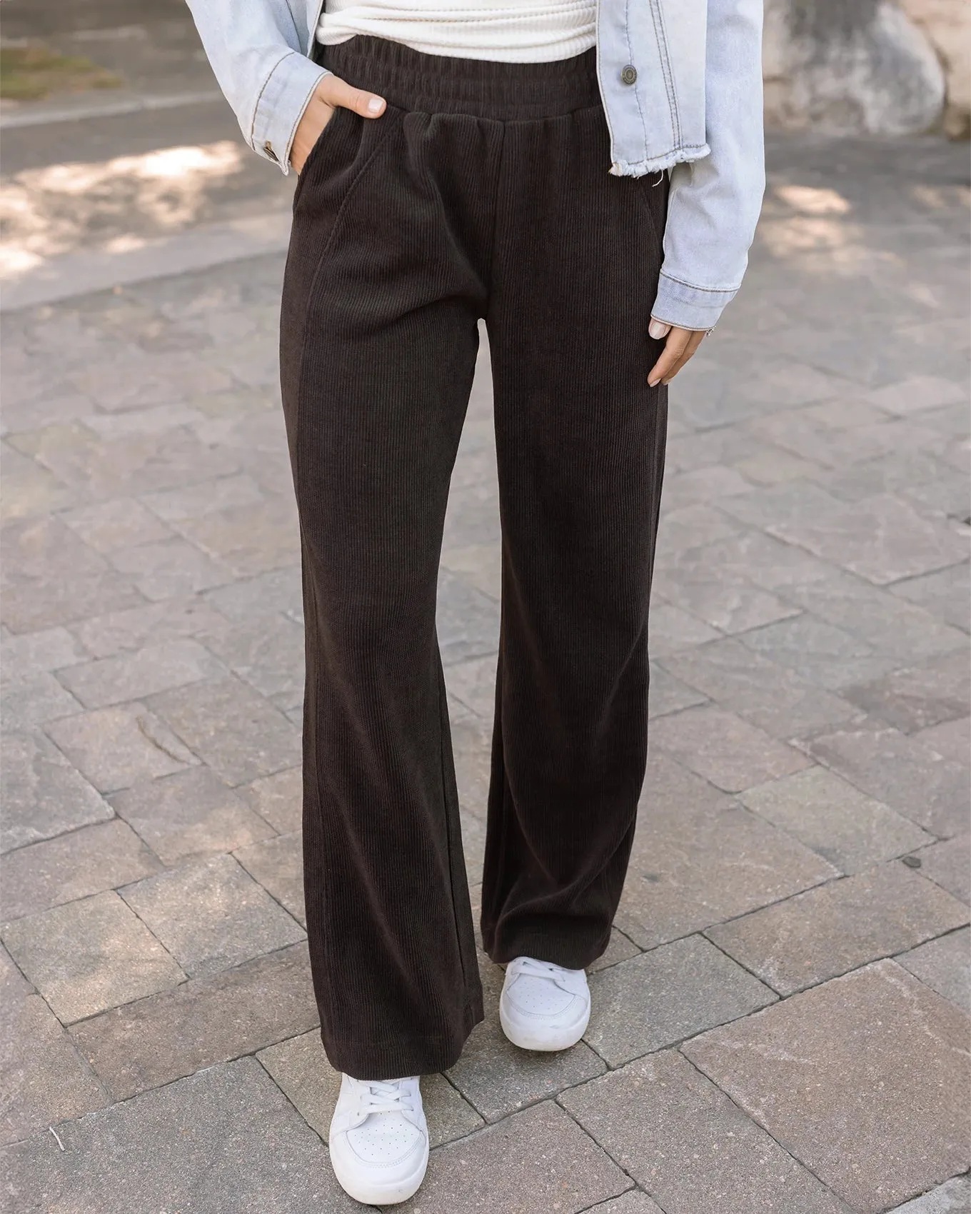 Corded Java Straight Leg Pants