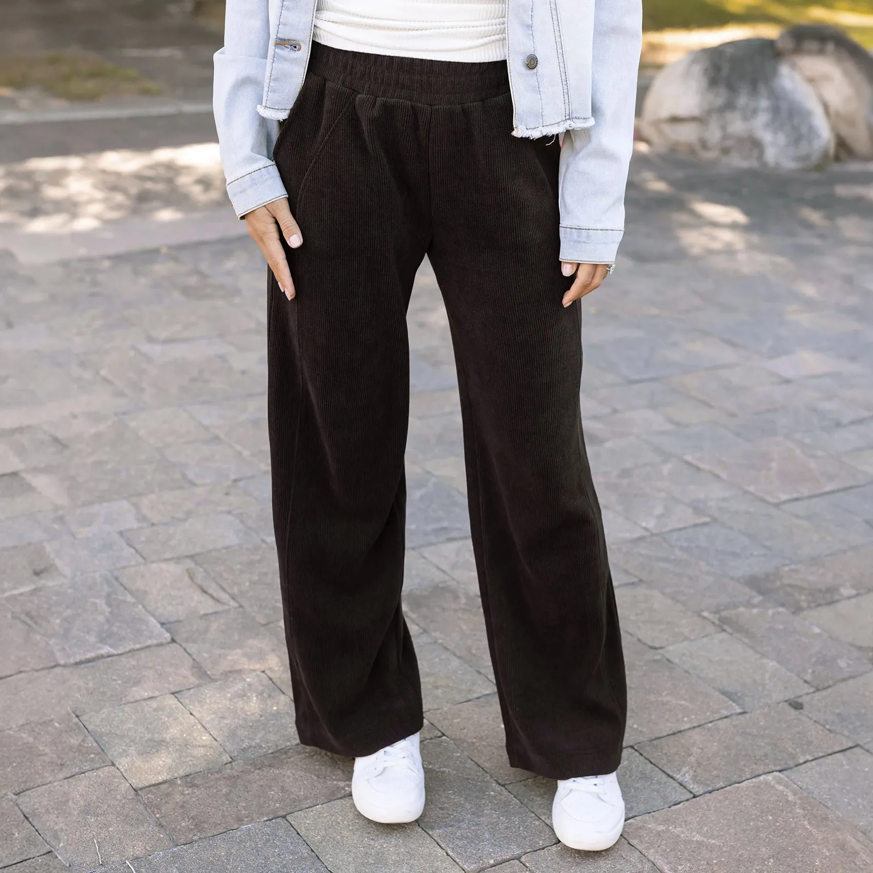 Corded Java Straight Leg Pants