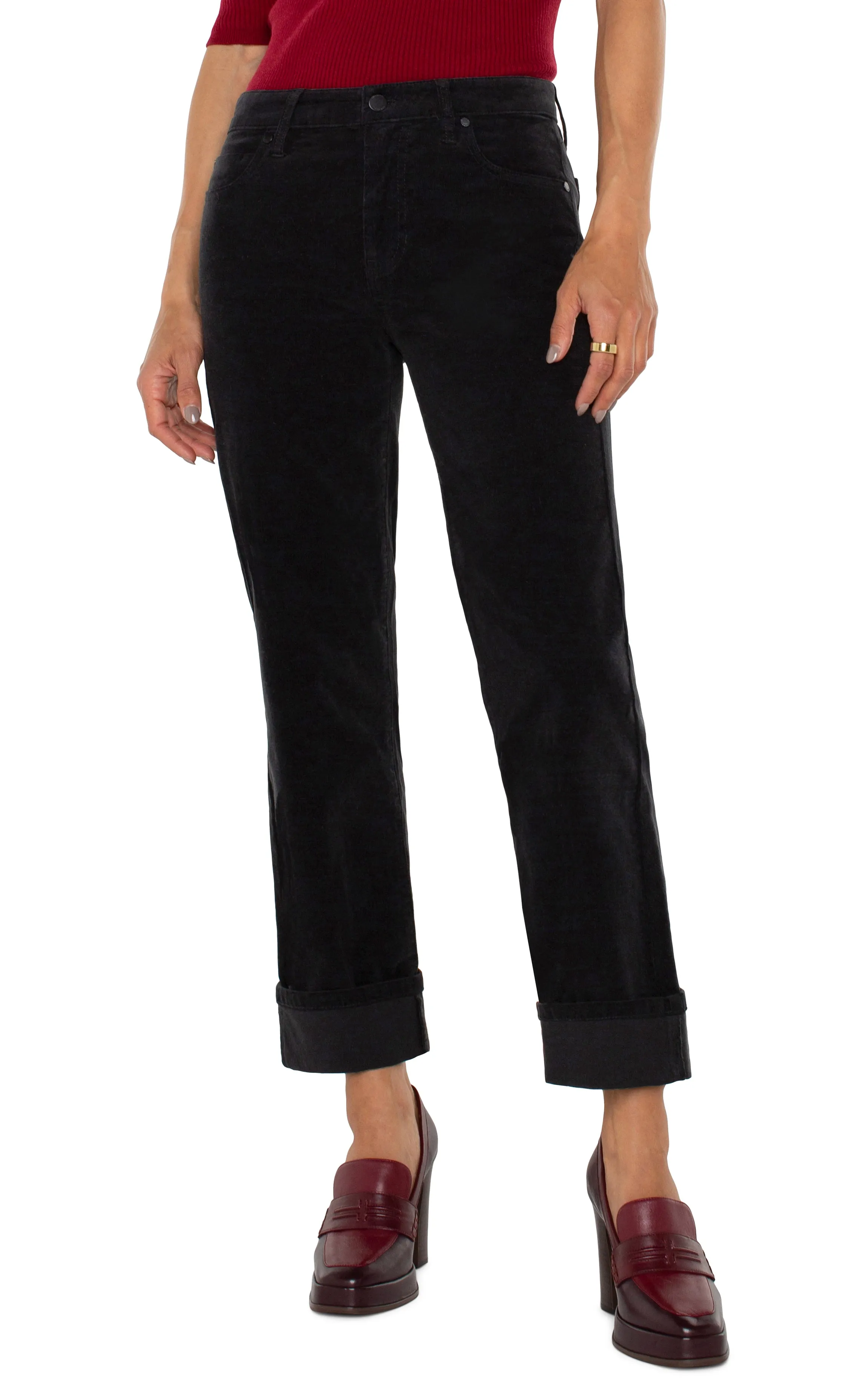 Corduroy Marley Girlfriend Cuffed Jean
