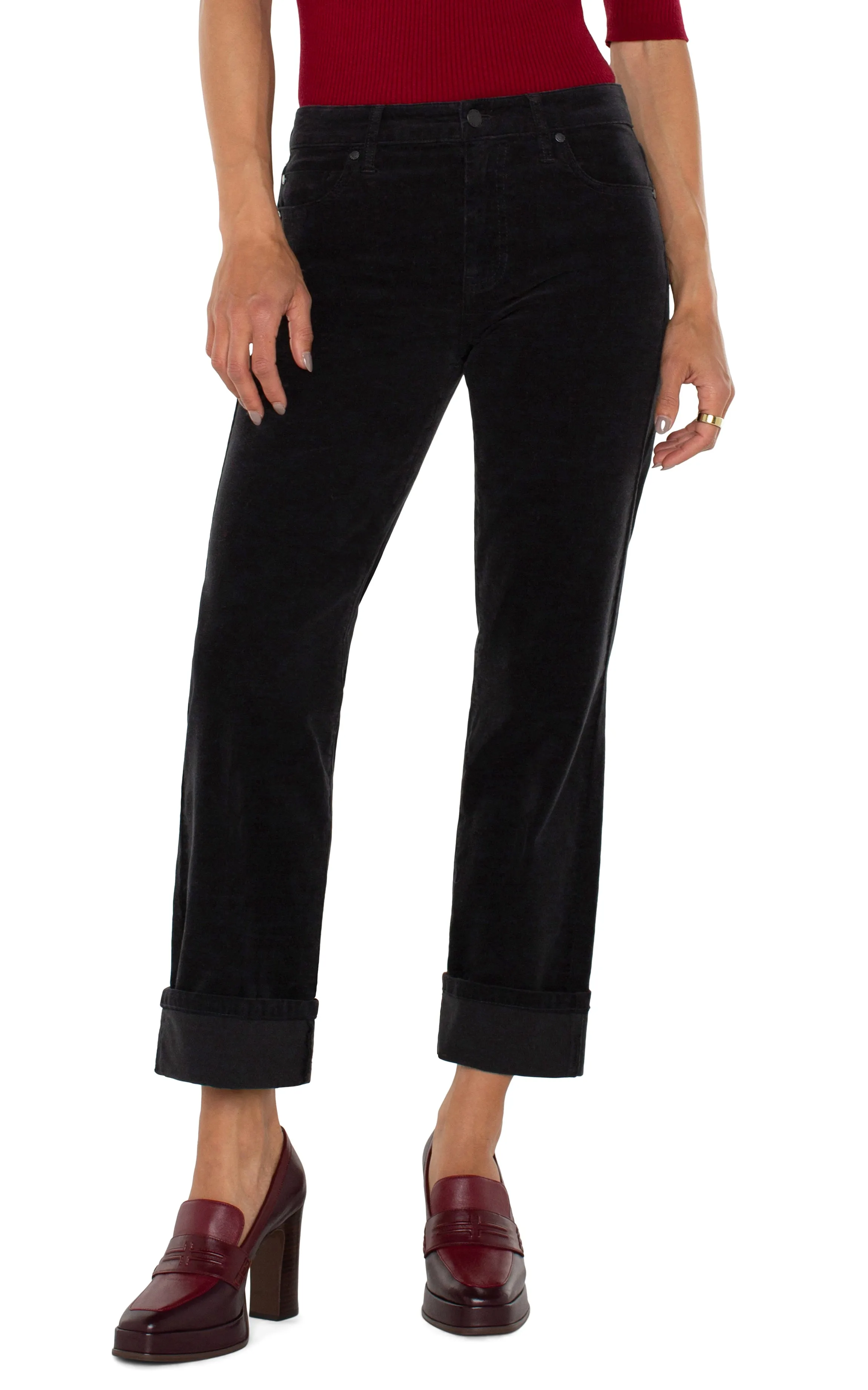 Corduroy Marley Girlfriend Cuffed Jean