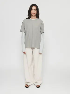Corduroy Roomy Trouser in Ivory