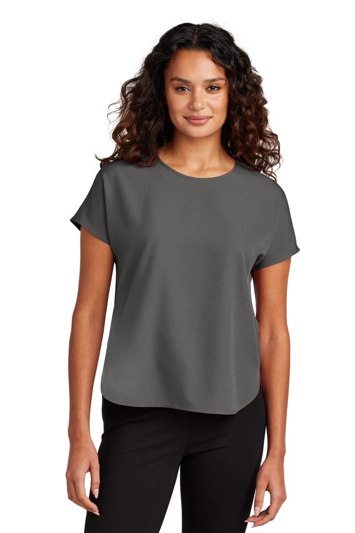 Custom Embroidered - Mercer Mettle™ Women's Stretch Crepe Crew MM2015