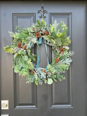 Evergreen Winter Woodland Wreath