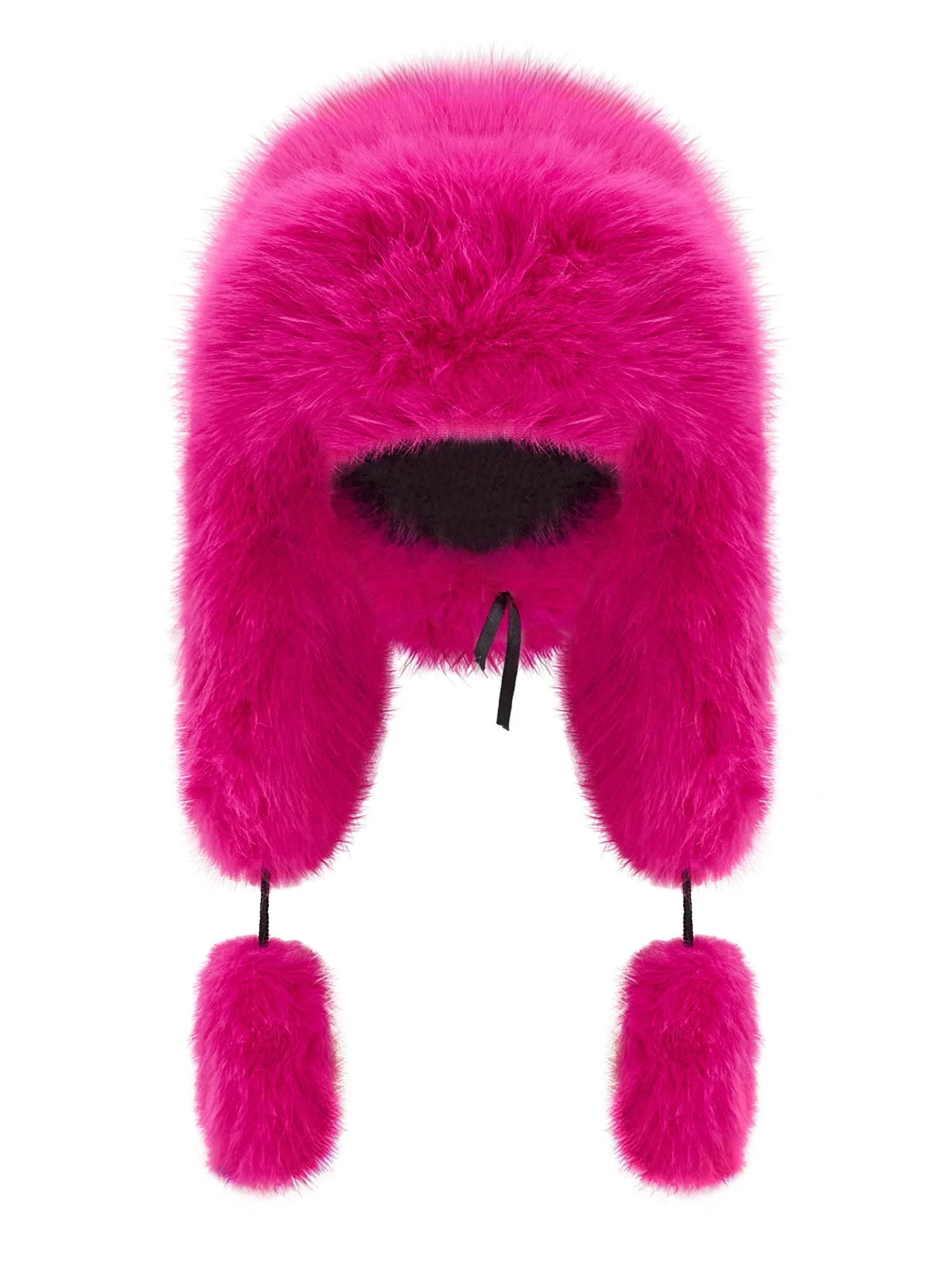 Fancy Poodle Faux Fur Hat Fuchsia