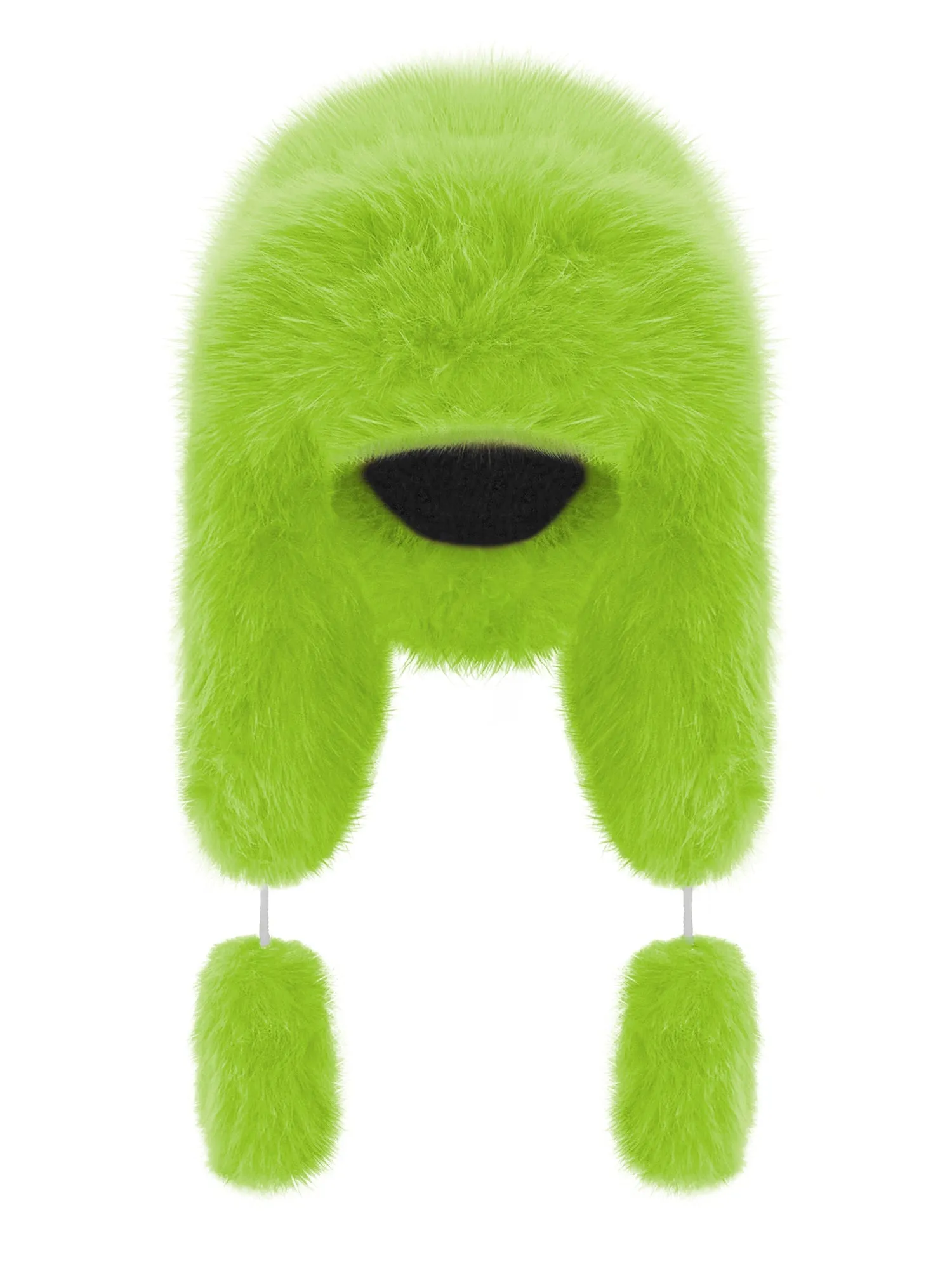 Fancy Poodle Faux Fur Hat Lime