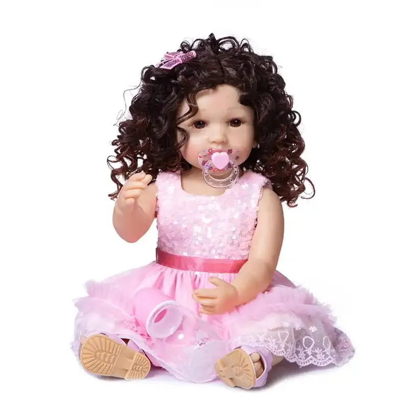Flexible Real Soft Touch Baby Toddler Doll with Curly Locks