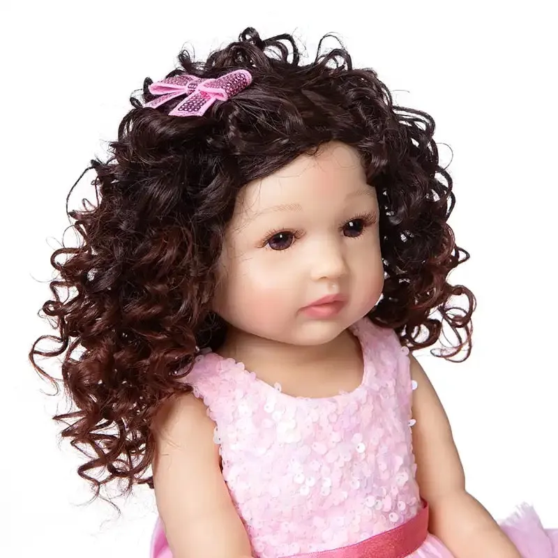 Flexible Real Soft Touch Baby Toddler Doll with Curly Locks