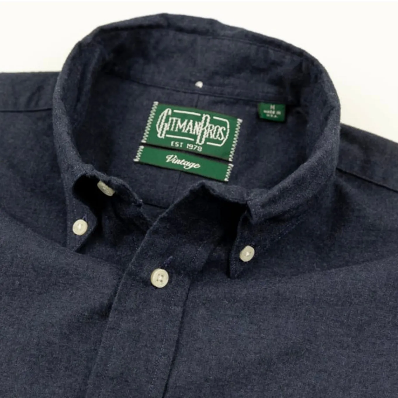Gitman Vintage- Navy Classic Flannel