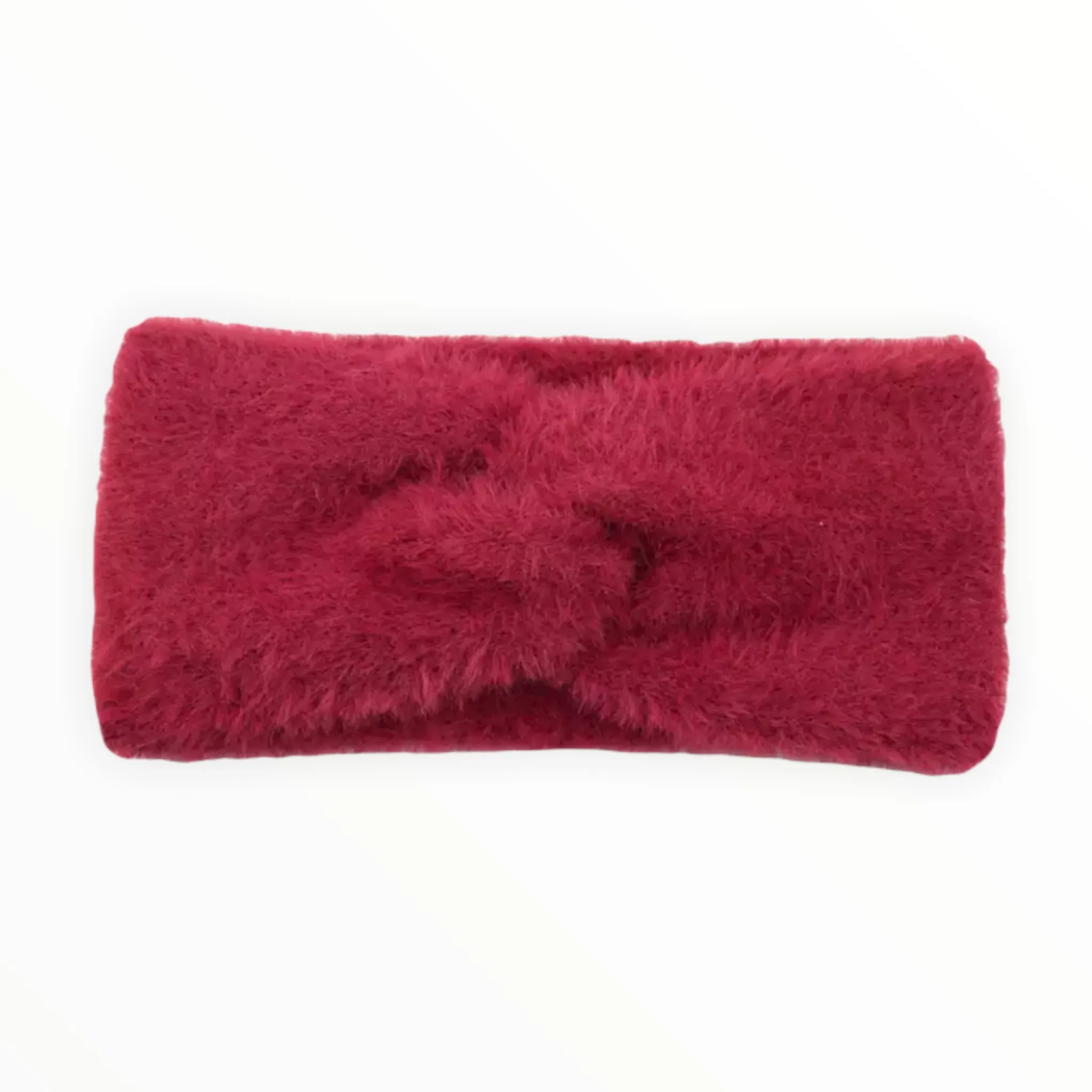 Haarband / Oorwarmer fluffy Soft Touch bordeauxrood