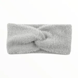 Haarband / Oorwarmer fluffy Soft Touch grijs