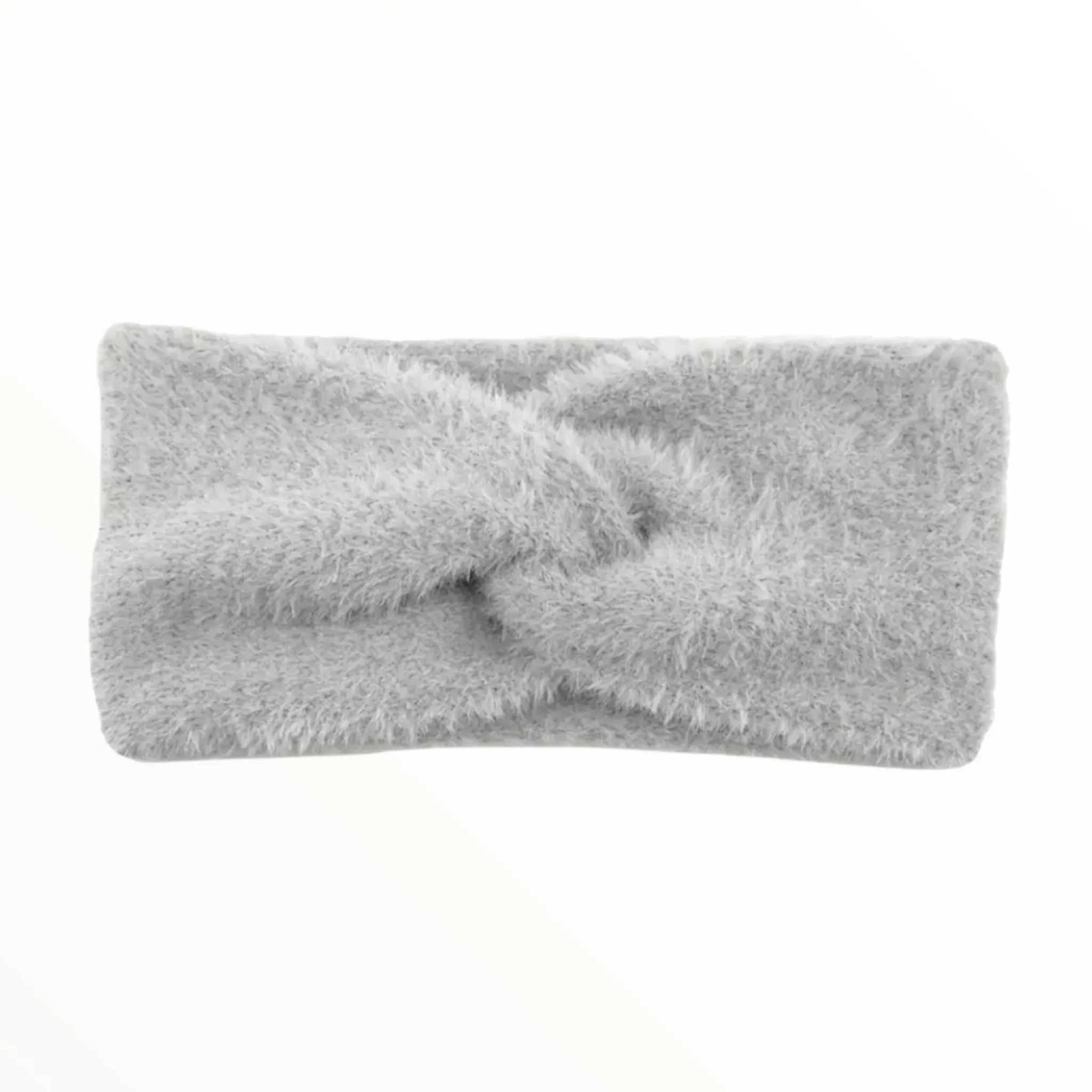 Haarband / Oorwarmer fluffy Soft Touch grijs