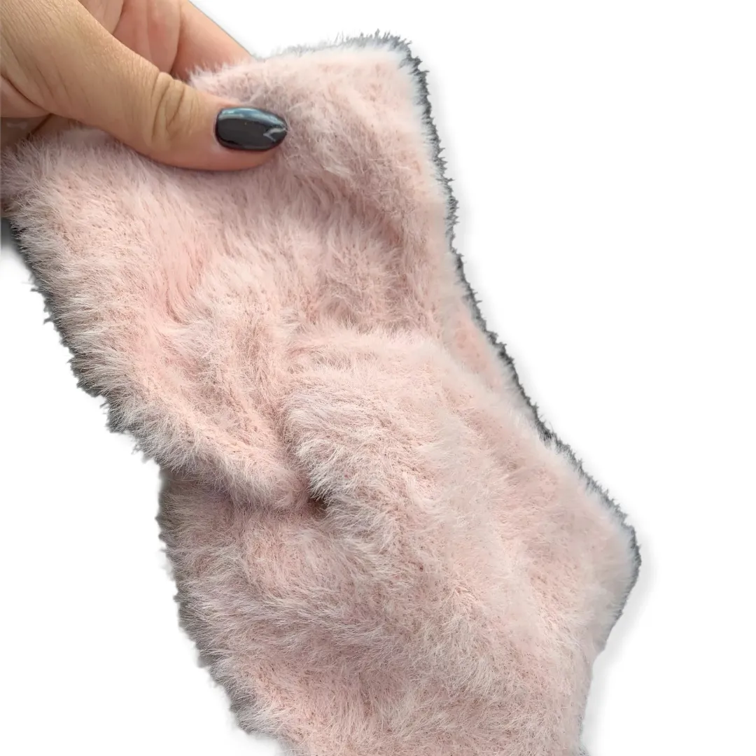 Haarband / Oorwarmer fluffy Soft Touch roze