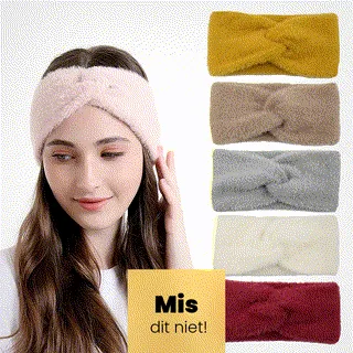 Haarband / Oorwarmer fluffy Soft Touch roze