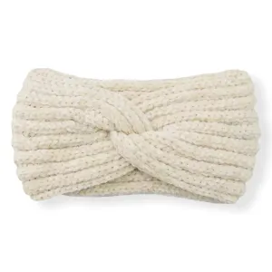 Haarband / Oorwarmer Soft Touch Melange Wolwit