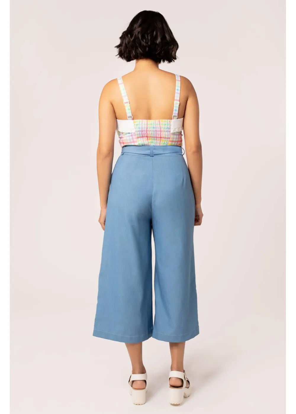 Hell Bunny Rylee Culottes Blue
