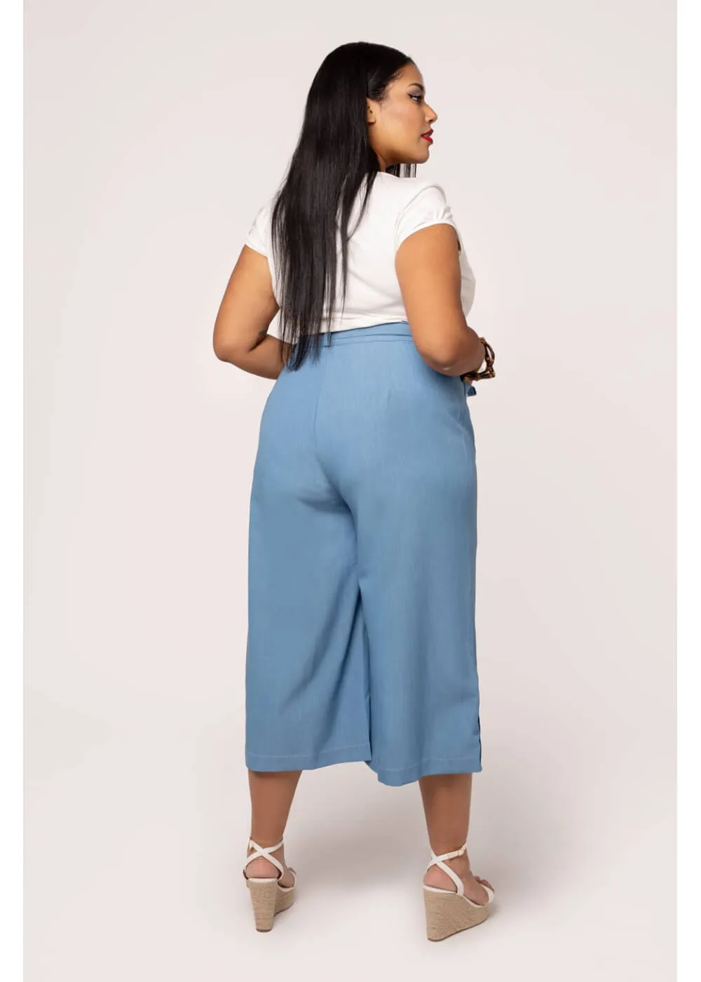 Hell Bunny Rylee Culottes Blue