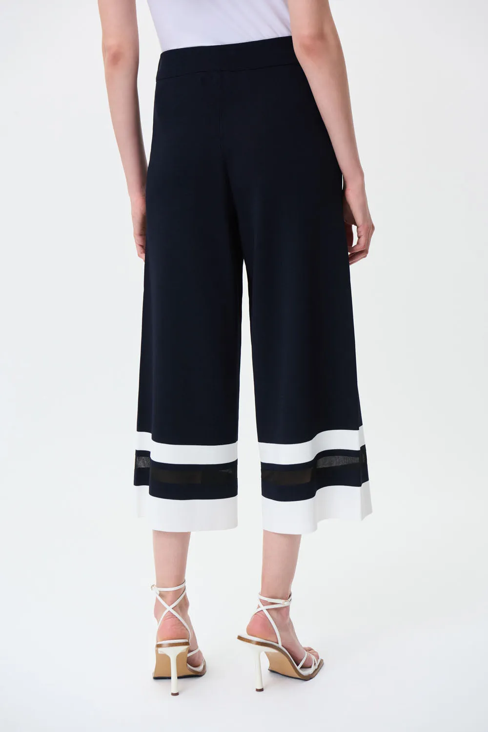 Joseph Ribkoff Midnight Blue/Vanilla Pants Style 231938
