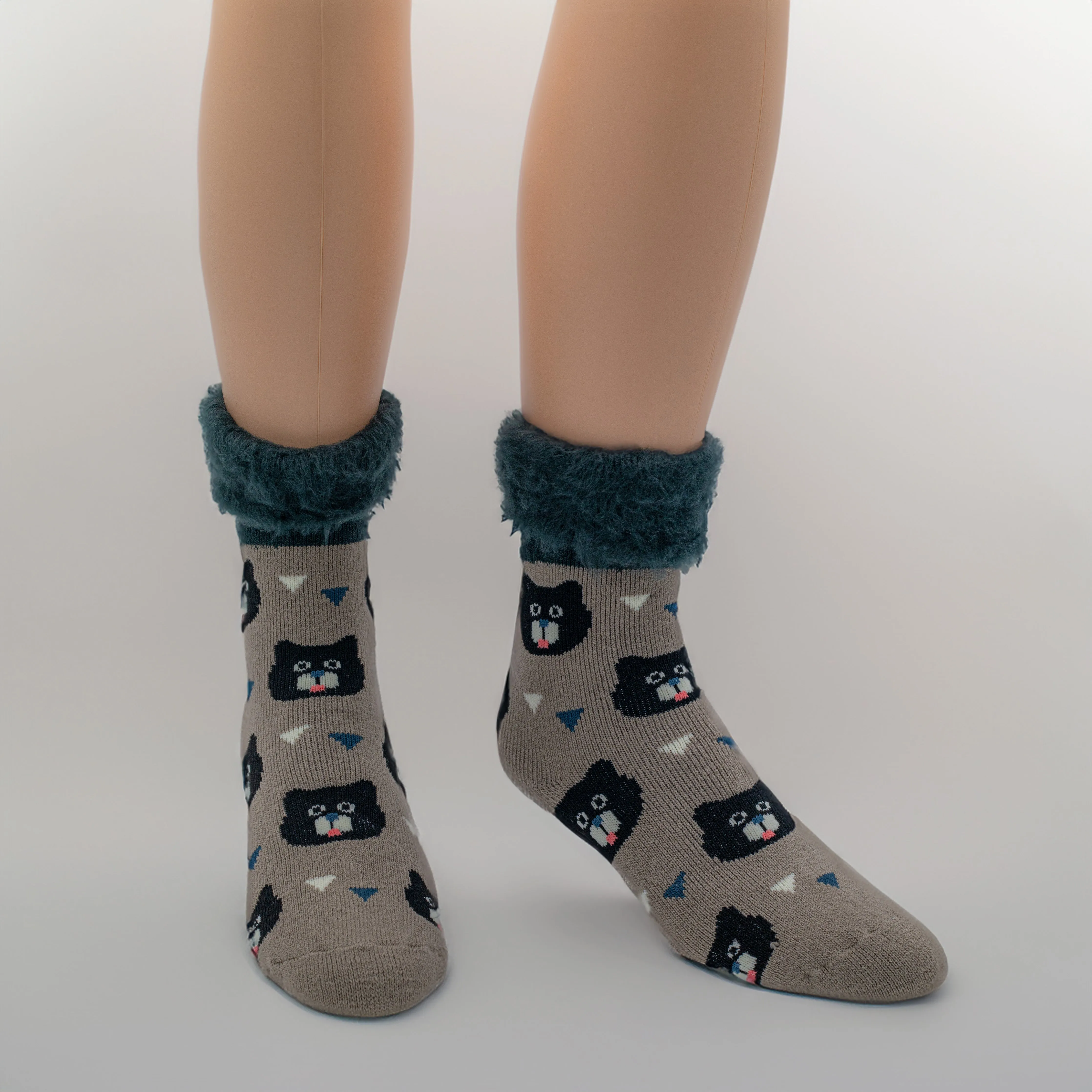 Ladies Animal Fancy Heat Crew Socks