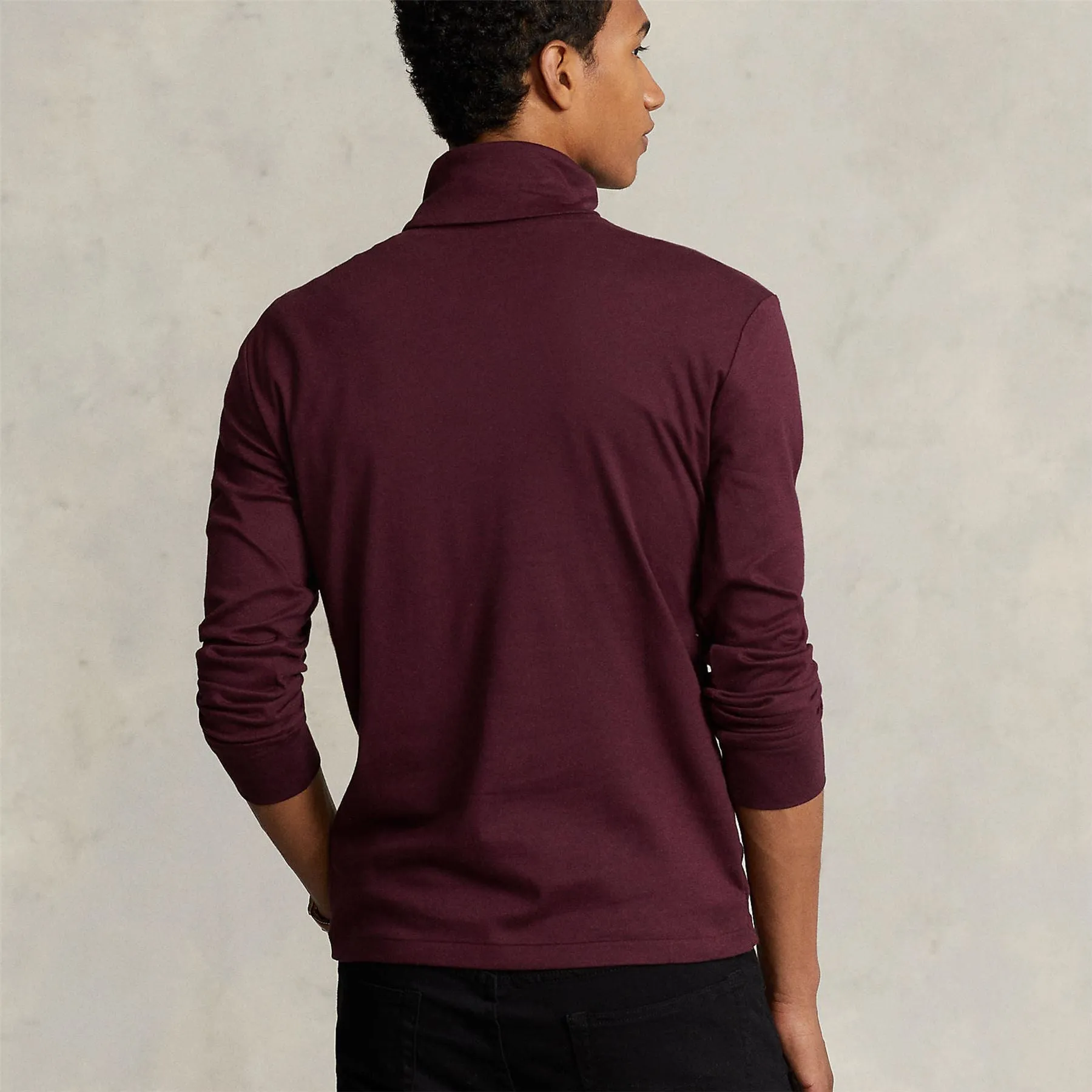LS Soft Touch Turtleneck Solid Aged Wine Heather - AW23