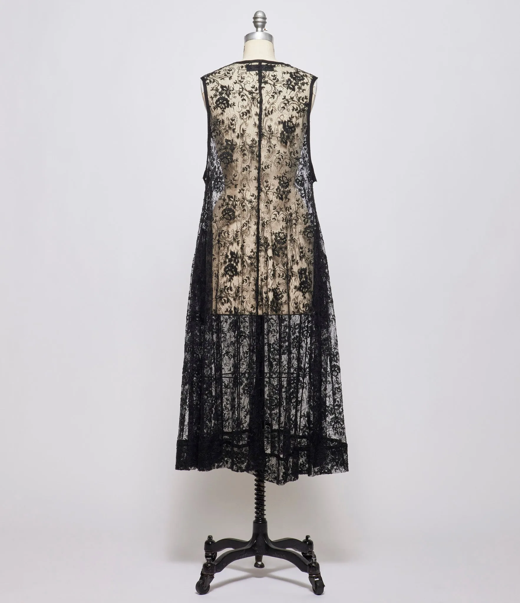 Marc Le Bihan Womens Noir Robe Chasuble Den