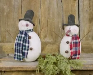 Medium Country Snowmen Set (2A)
