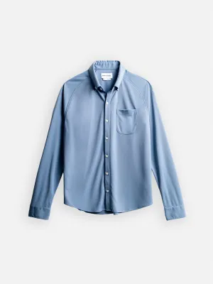 Men's Apollo Raglan Sport Shirt - Steel Blue (Atom's Capsule)