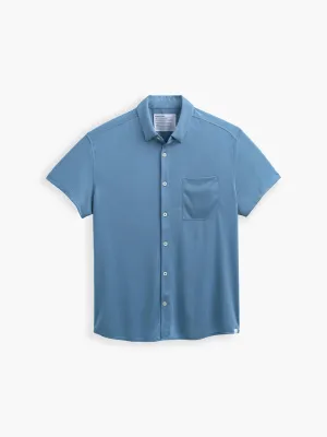 Men's Apollo Short Sleeve Sport Shirt - Atlantic Blue Oxford (3C)
