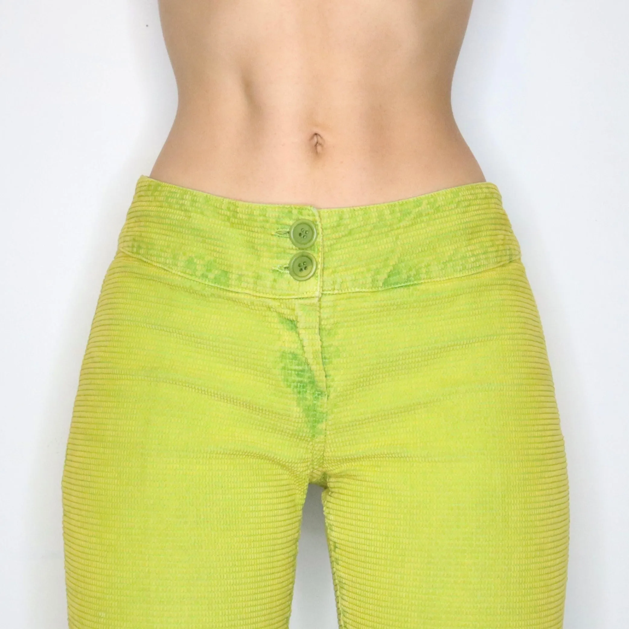 Miss Sixty Chartreuse Pants (S-M) 