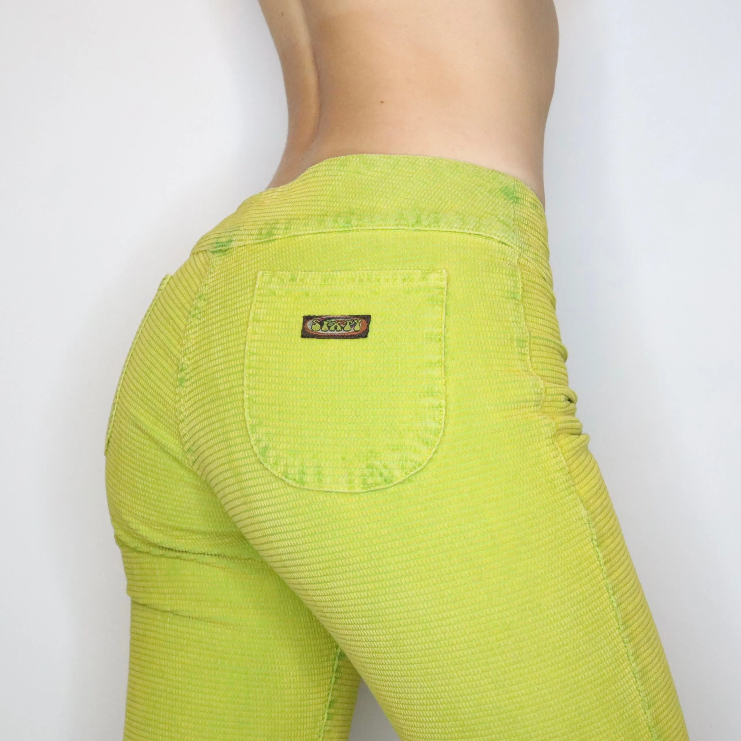 Miss Sixty Chartreuse Pants (S-M) 