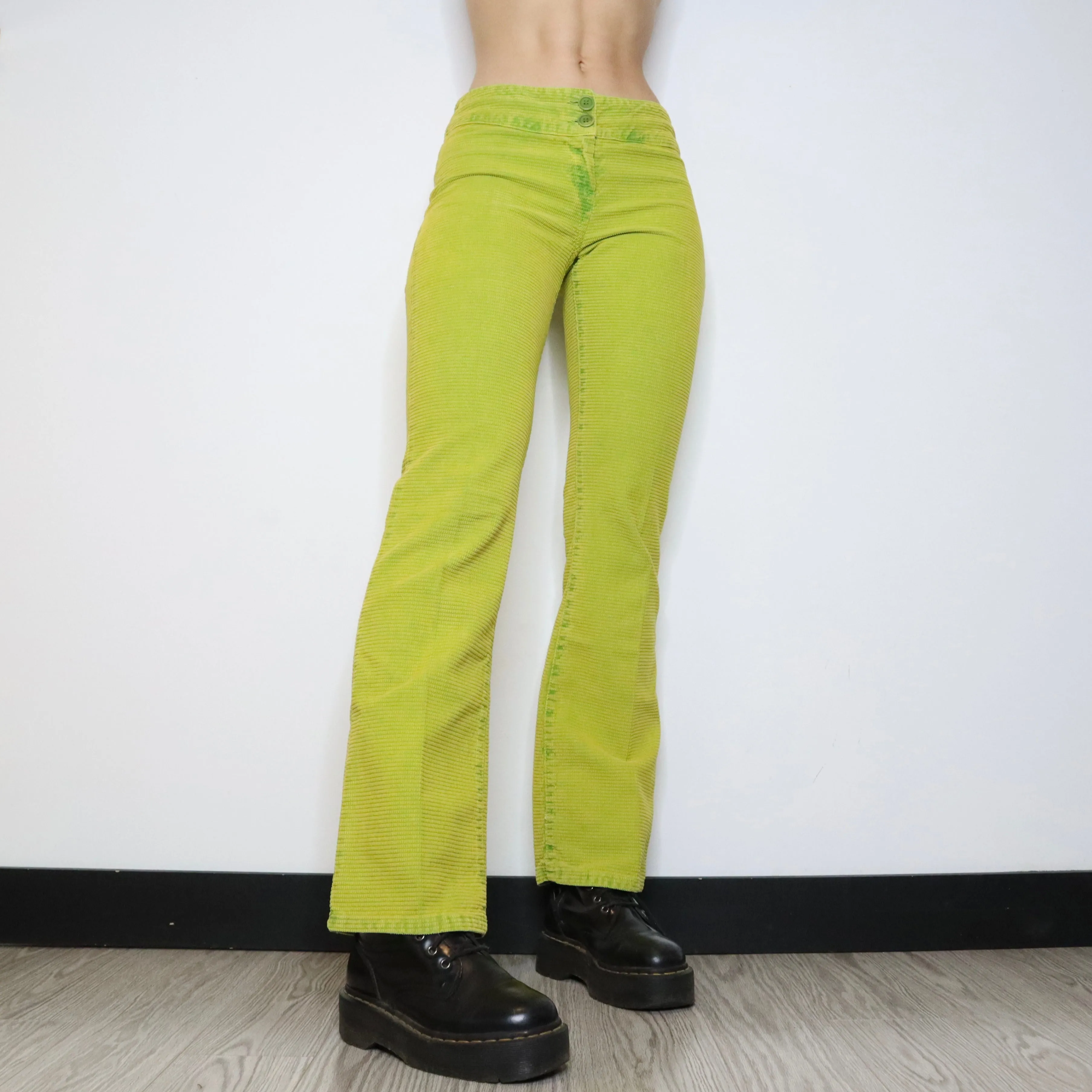 Miss Sixty Chartreuse Pants (S-M) 