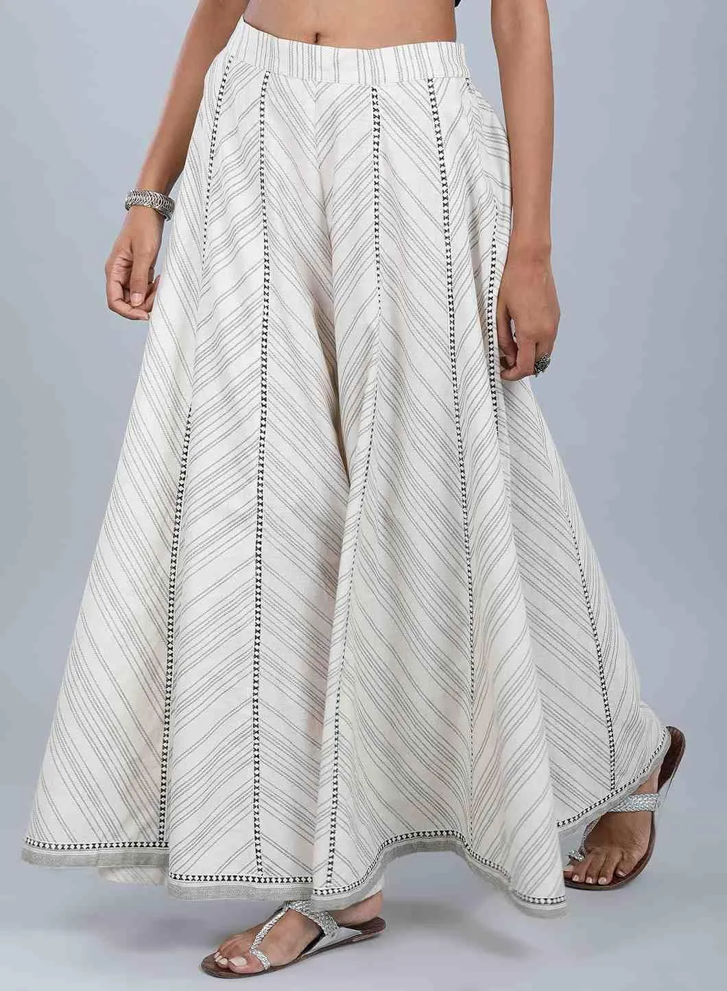 Off-White Striped Culottes