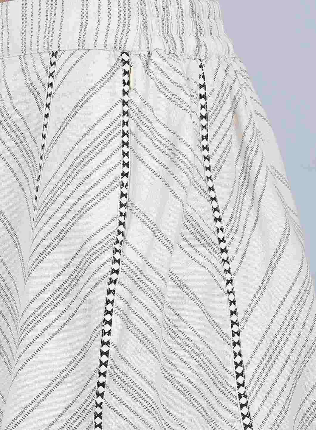 Off-White Striped Culottes