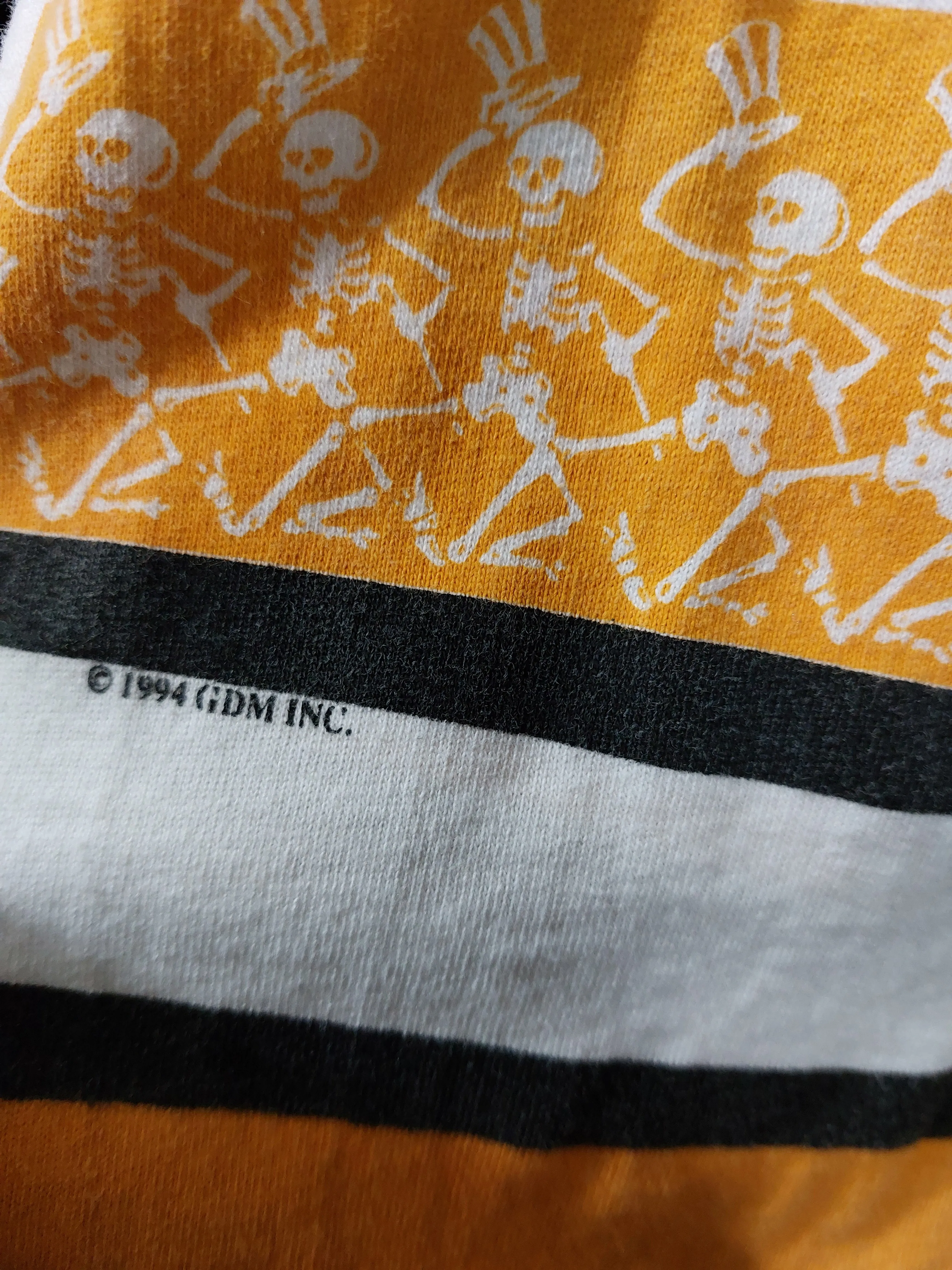 Original Rare Vintage Grateful Dead 1994 Fall Tour Boston Bruins T-shirt