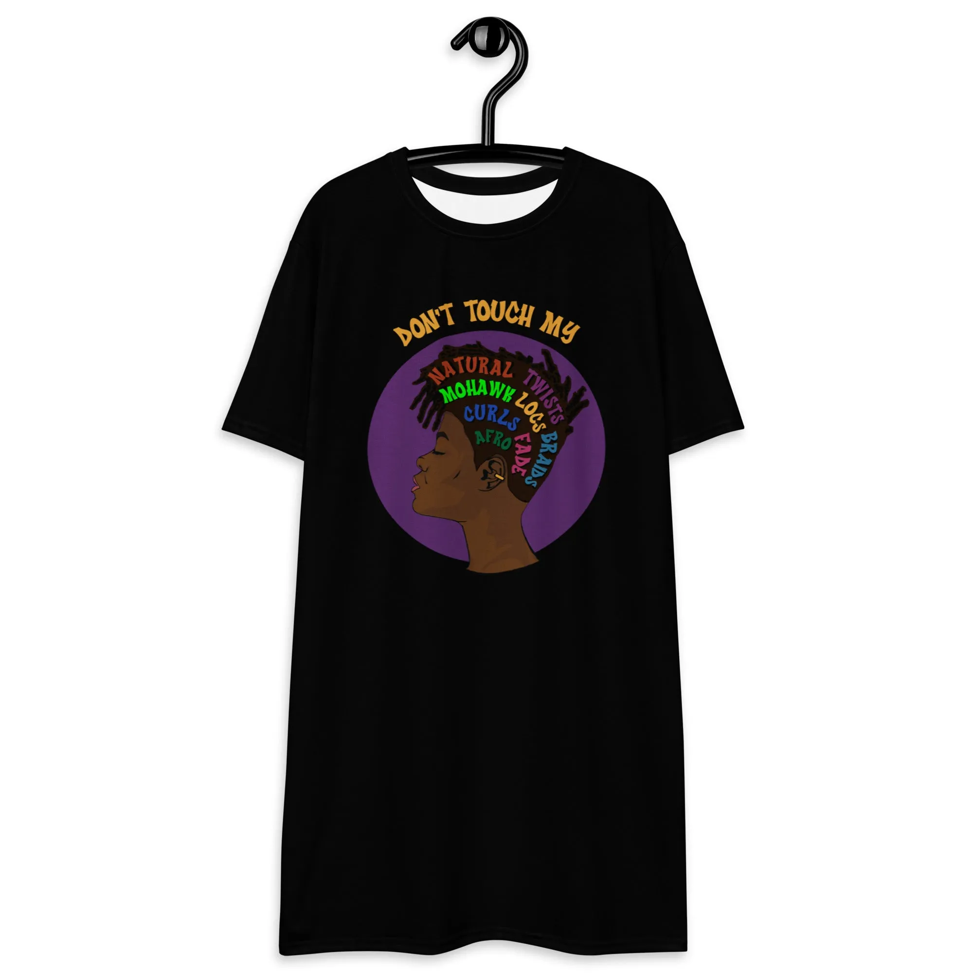 Oversized Graphic Tee - Don't Touch My Hair - Sizes 5XL-XS