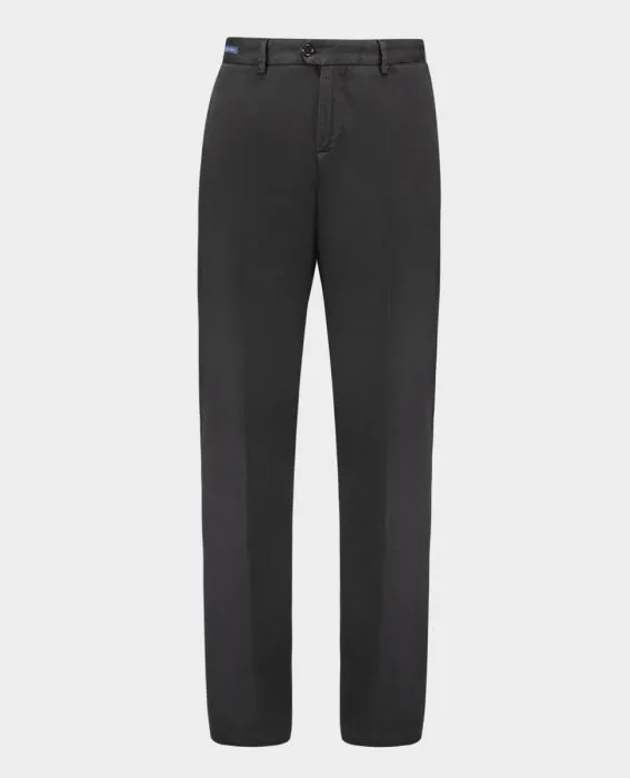 Paul & Shark Trousers Chino Stretch cotton soft touch Shark Fit | Black