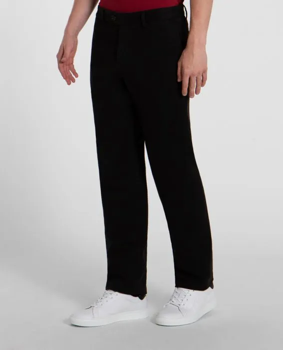 Paul & Shark Trousers Chino Stretch cotton soft touch Shark Fit | Black