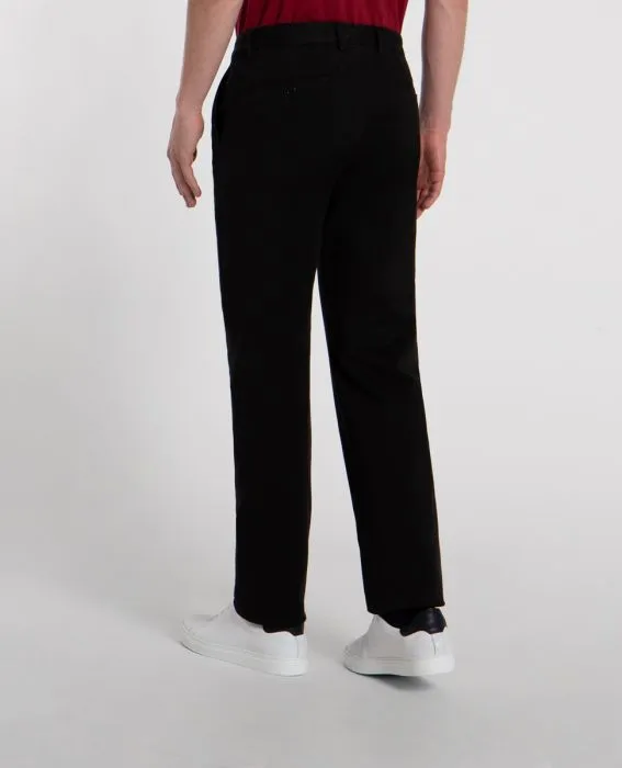 Paul & Shark Trousers Chino Stretch cotton soft touch Shark Fit | Black