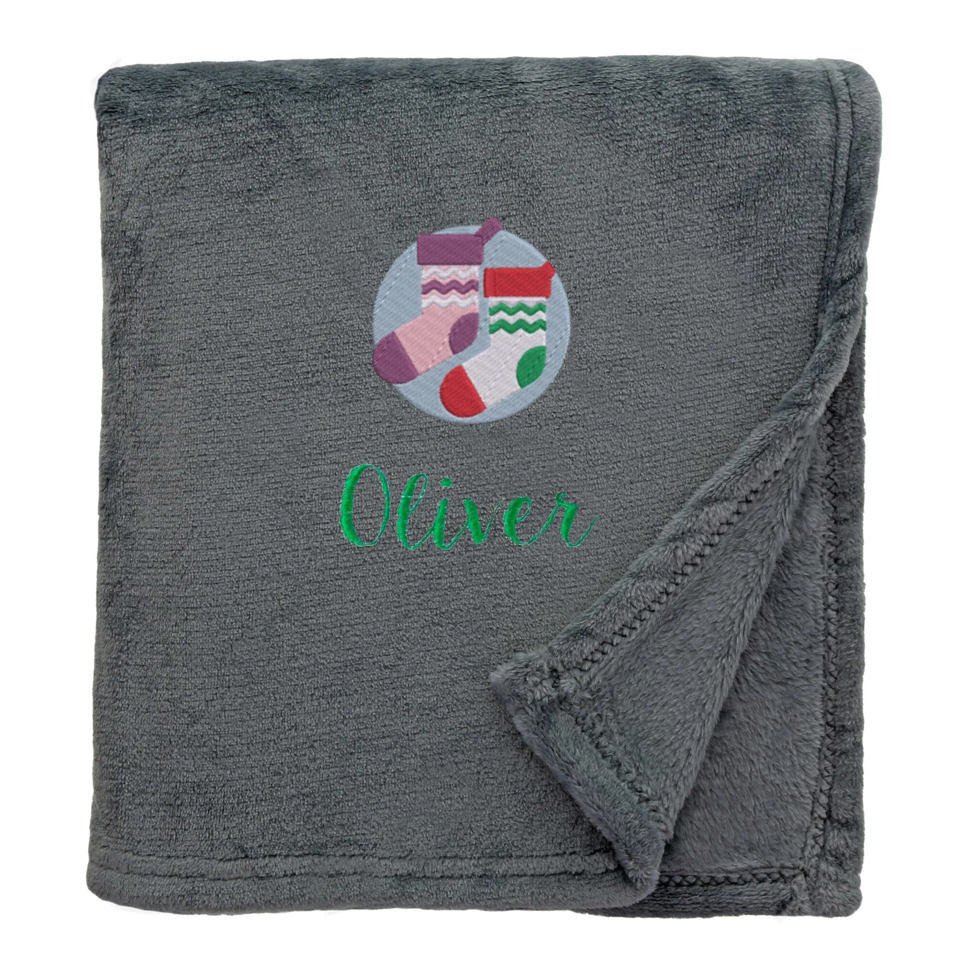 Personalised Christmas Stockings Christmas Snuggle Blanket