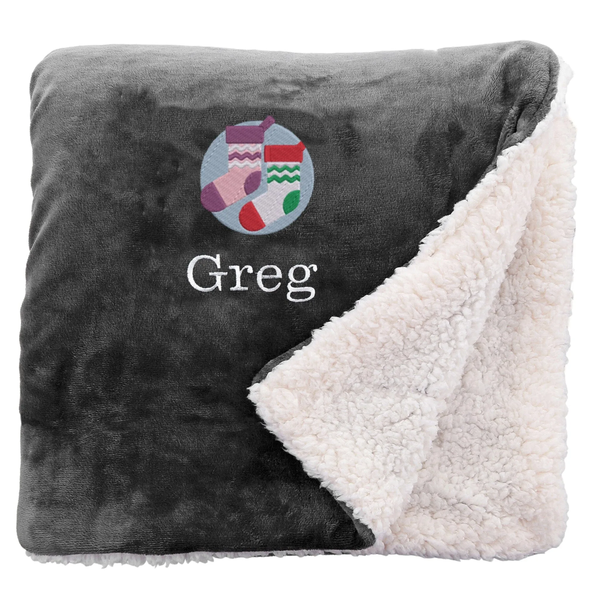 Personalised Christmas Stockings Christmas Snuggle Blanket