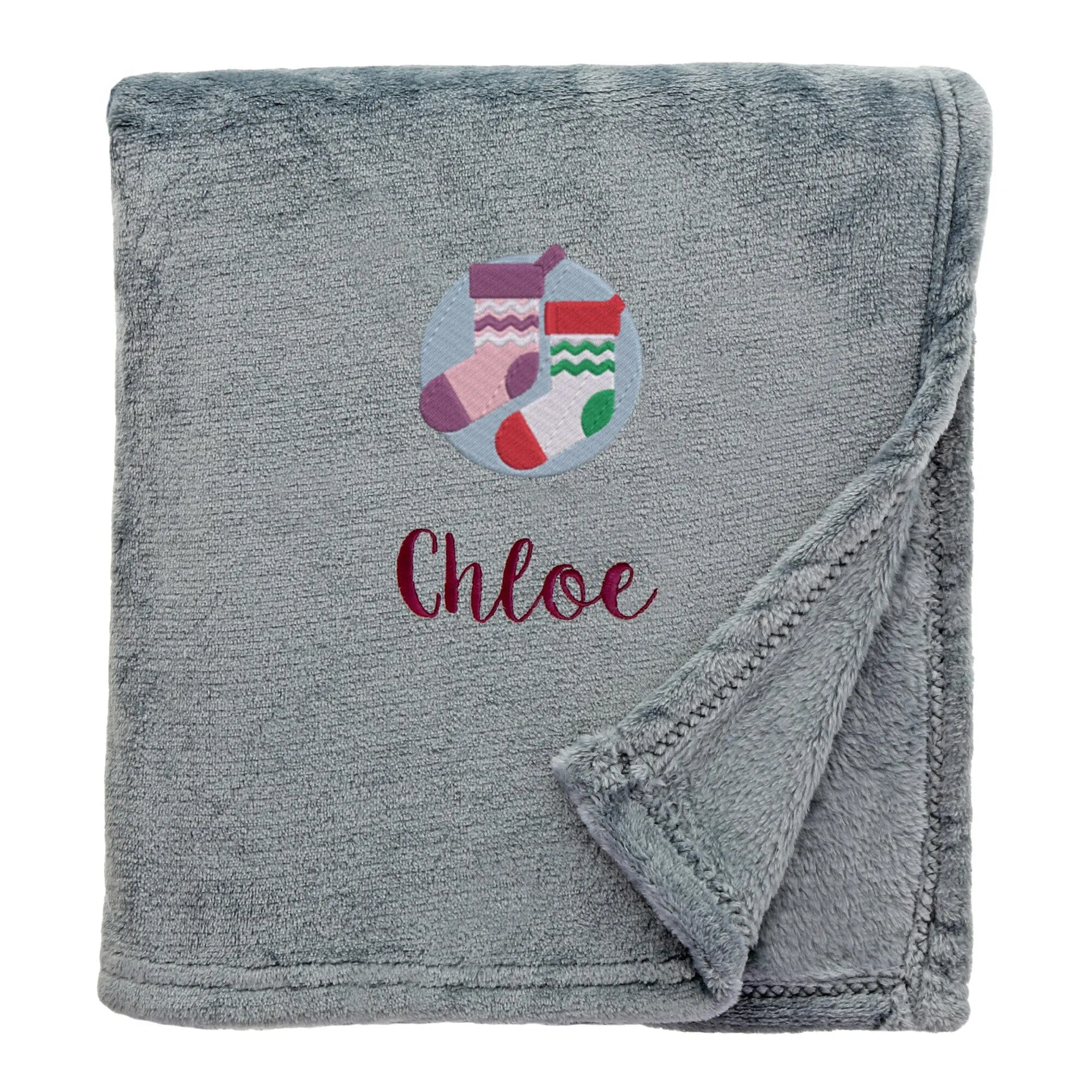 Personalised Christmas Stockings Christmas Snuggle Blanket